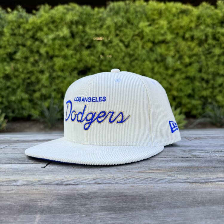 New Era LA Cursive Ivory Cord MLB SP 950
