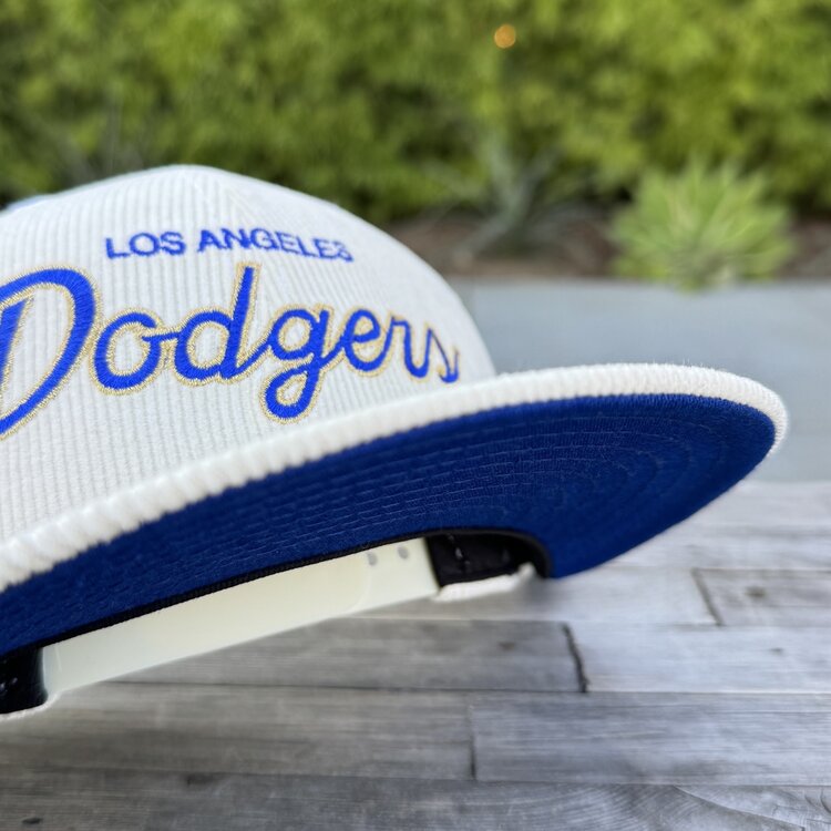 New Era LA Cursive Ivory Cord MLB SP 950