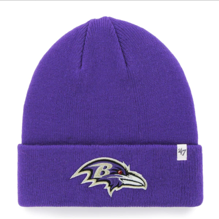 47 Brand Baltimore Ravens '47 Raised Cuffed Knit Purple