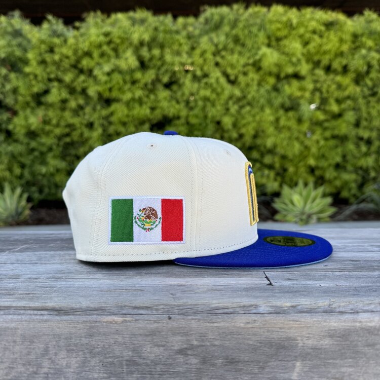 New Era Mexico Ivory/ Royal "M" w/Flag 950 Snapback
