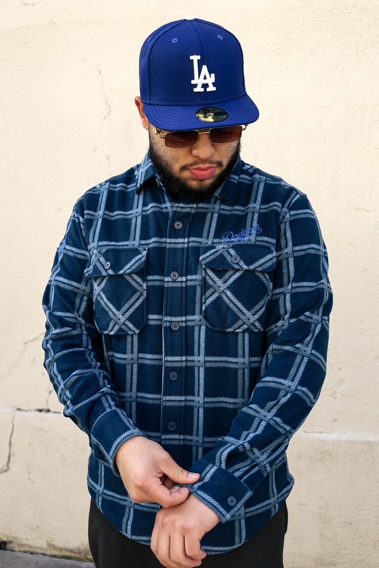 Antigua LA Industry Navy Flannel