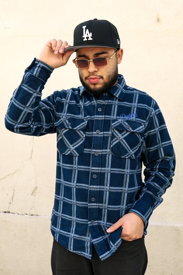 Antigua LA Industry Navy Flannel