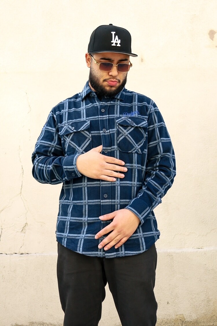 Antigua LA Industry Navy Flannel