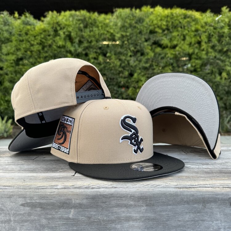 New Era White Sox Khaki/Black 95 Years 950 Snapback