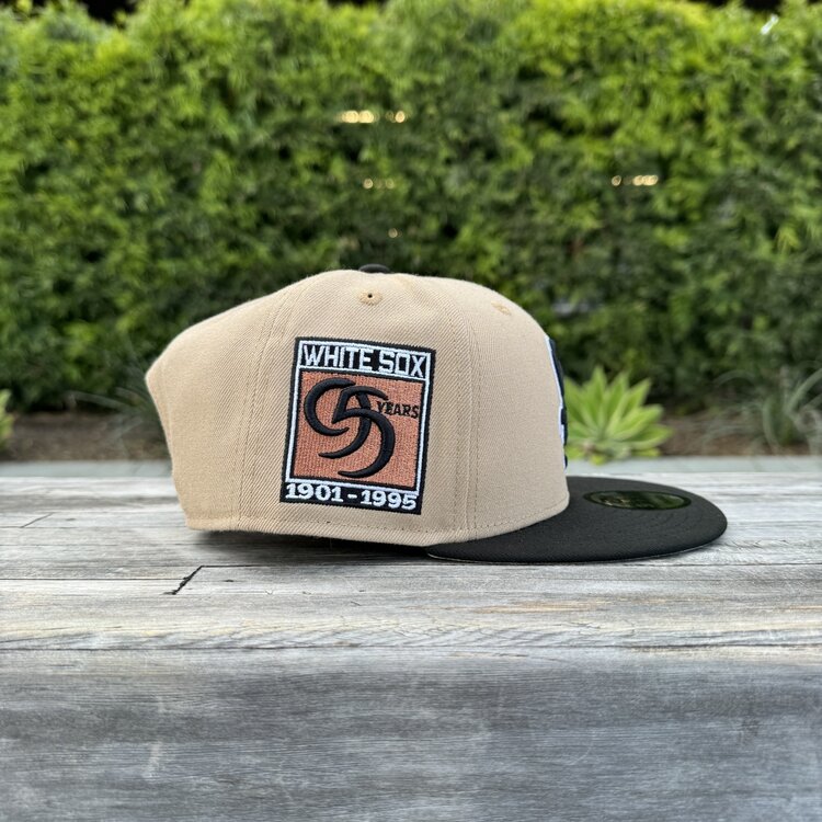 New Era White Sox Khaki/Black 95 Years 950 Snapback