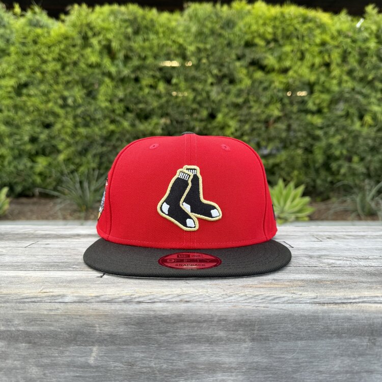 New Era Boston Red/Black Socks Logo 90th Fenway 950 Snapback