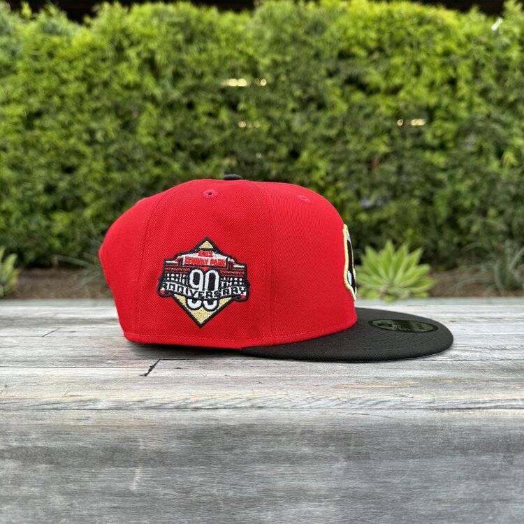 New Era Boston Red/Black Socks Logo 90th Fenway 950 Snapback