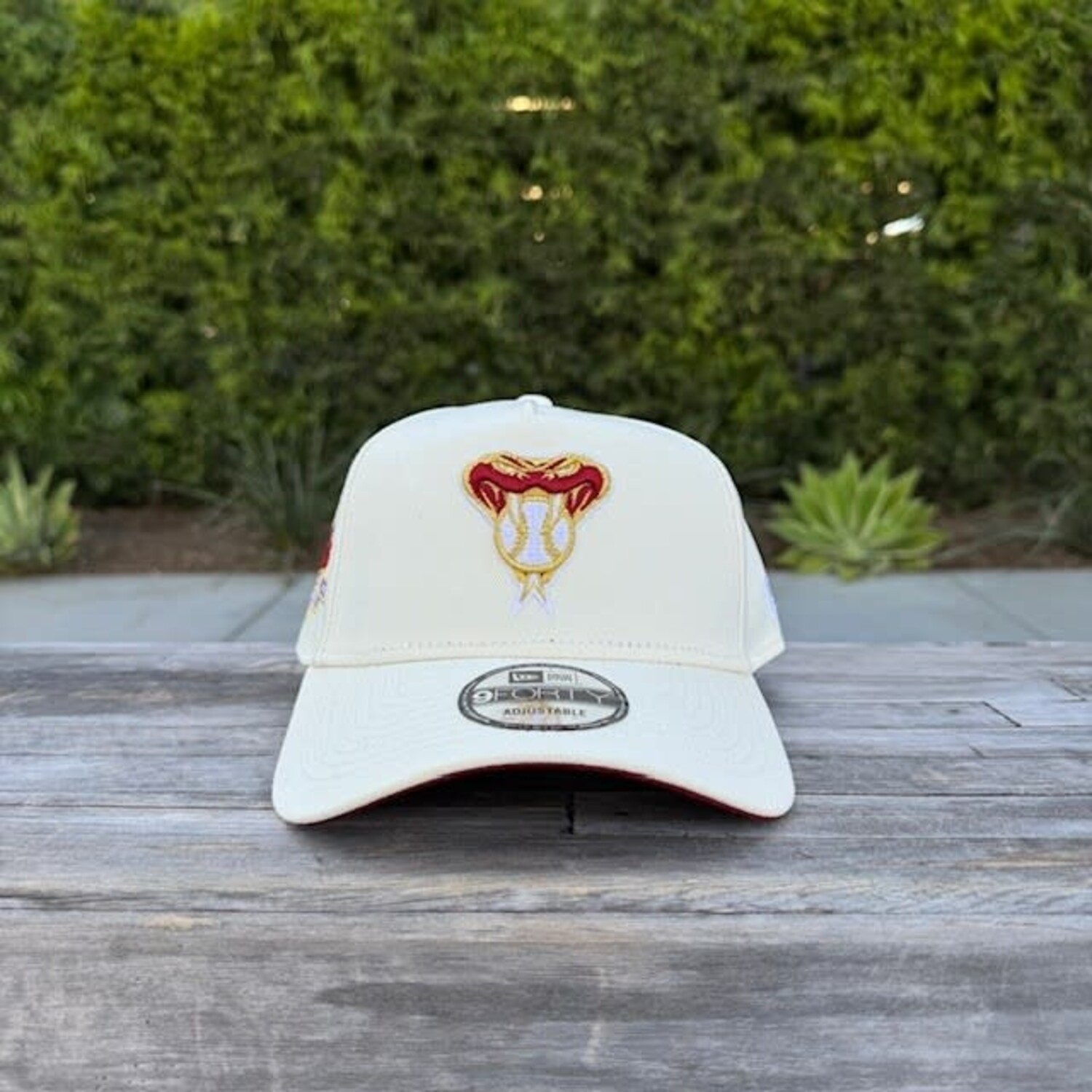 Arizona Diamondbacks Ivory 10th Anniv Red UV 940 A-Frame Snapback
