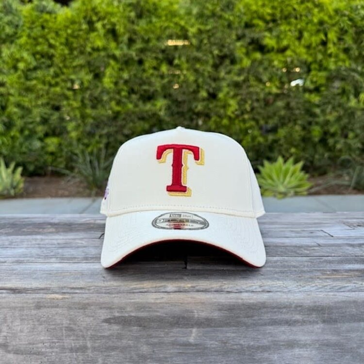 New Era Texas Rangers Ivory 50th Anniv Red UV 940 A-Frame