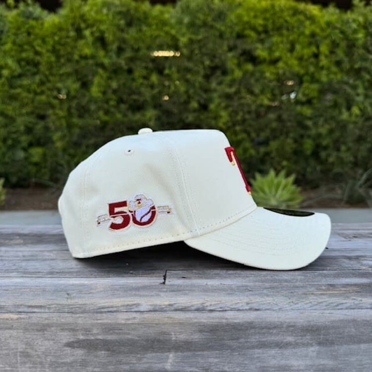 New Era Texas Rangers Ivory 50th Anniv Red UV 940 A-Frame