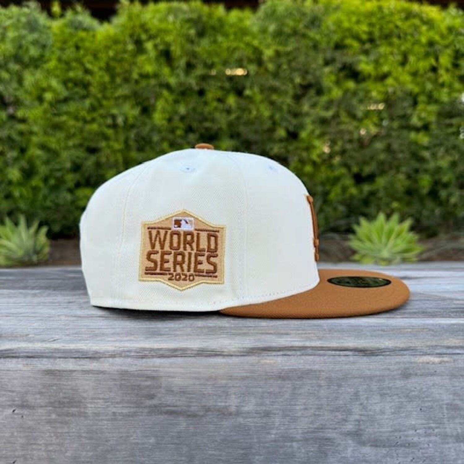 LA Dodgers Ivory/Peanut 2020 WS 950 Snapback - The Locker Room of