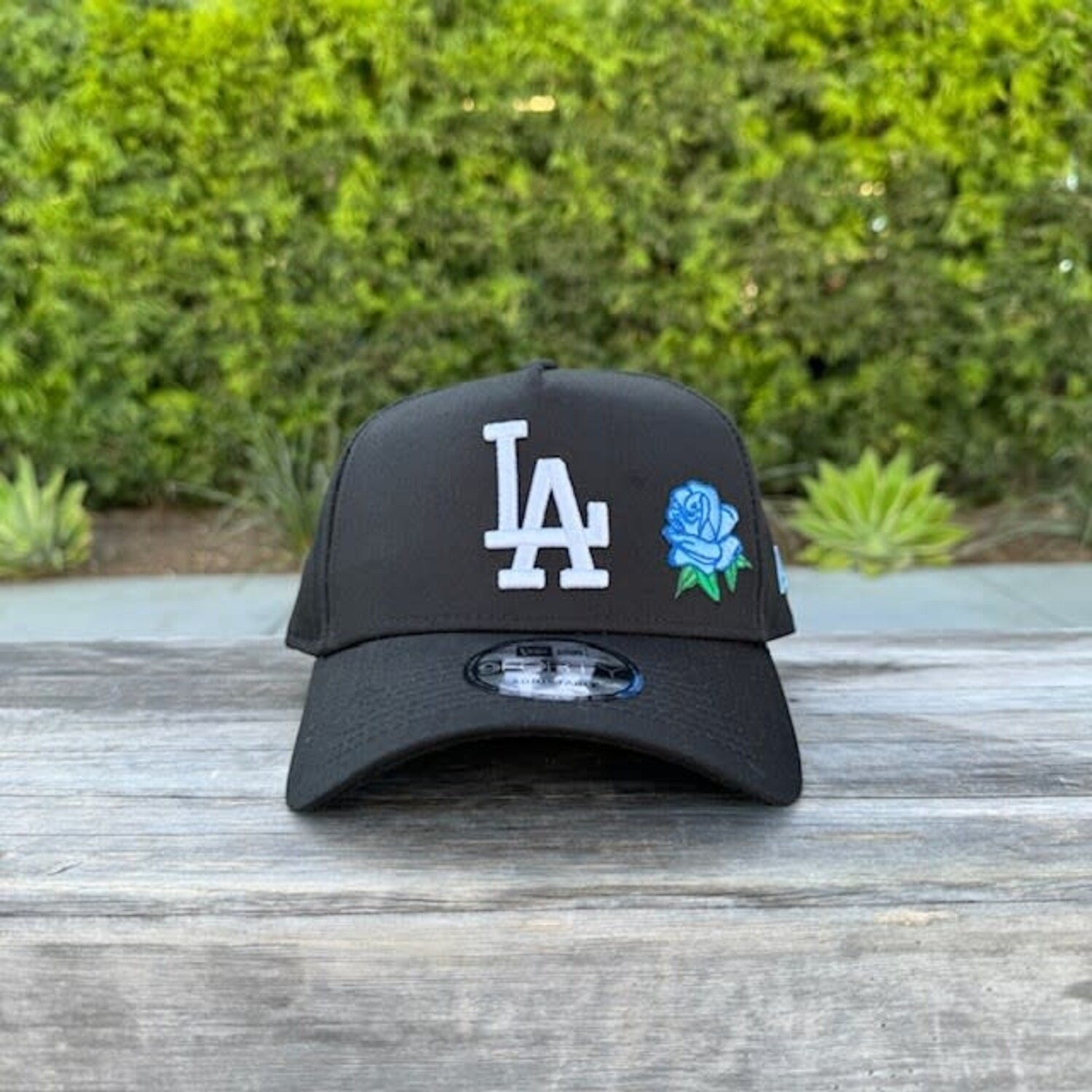LA BW Full Bloom Blue Rose 940 A-Frame Snapback - The Locker Room