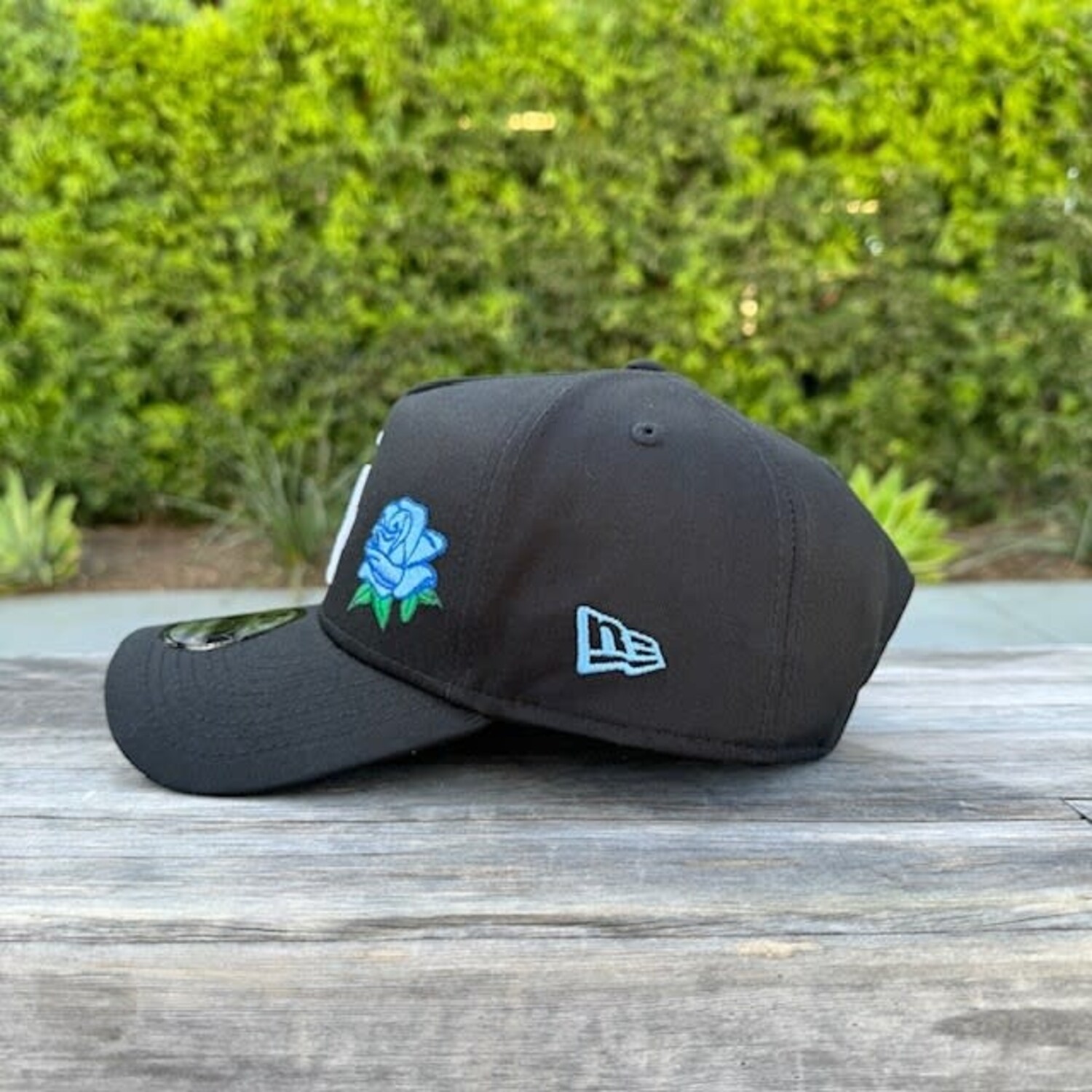 LA BW Full Bloom Blue Rose 940 A-Frame Snapback - The Locker Room