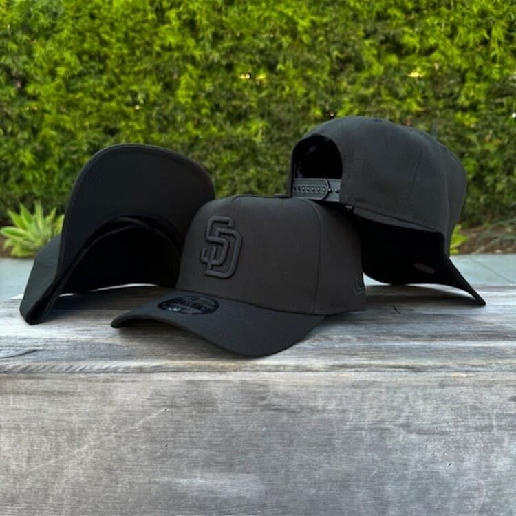 New Era San Diego Padres Black Black 940 A-Frame