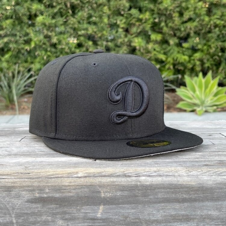 New Era Dodgers "D" Black/Black