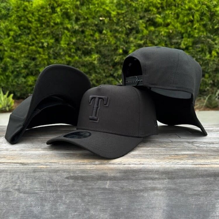 New Era Texas Rangers Black Black 940 A-Frame