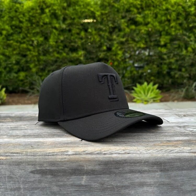 New Era Texas Rangers Black Black 940 A-Frame