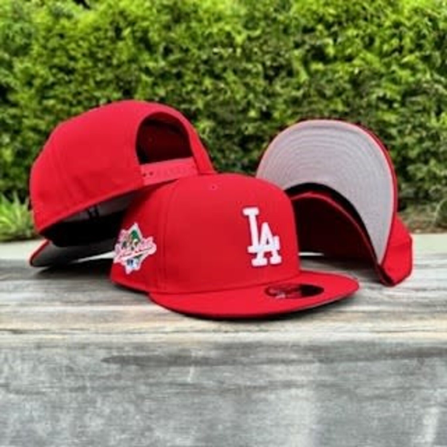 LA Dodgers Red White 1988 WS Gray UV 950 - The Locker Room