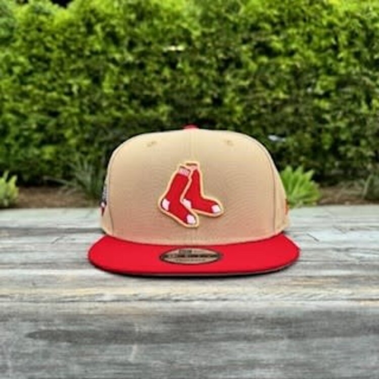 New Era Boston Khaki/Red Socks Logo 90th Fenway 950 Snapback