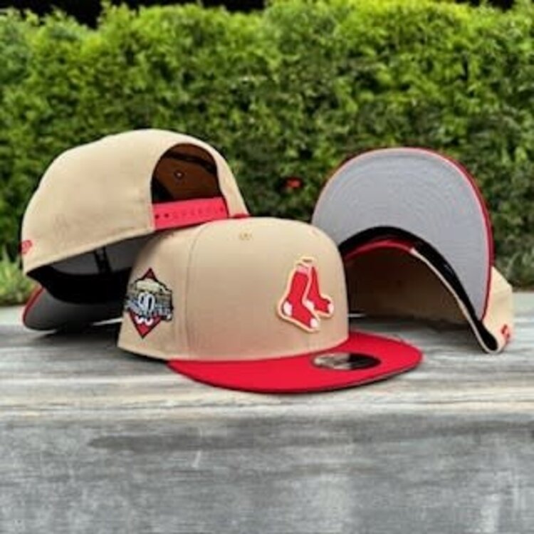 New Era Boston Khaki/Red Socks Logo 90th Fenway 950 Snapback