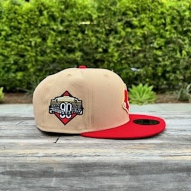 New Era Boston Khaki/Red Socks Logo 90th Fenway 950 Snapback