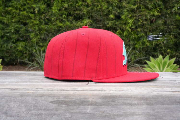 New Era Diablos Rojos Del Mexico Red Stripe Away