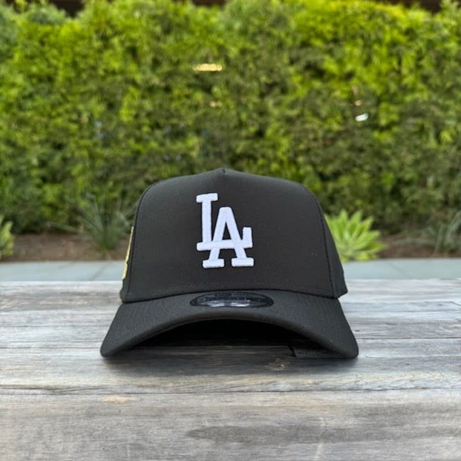 LA Dodgers Black 100th Anniversary 940 A-Frame Snapback - The
