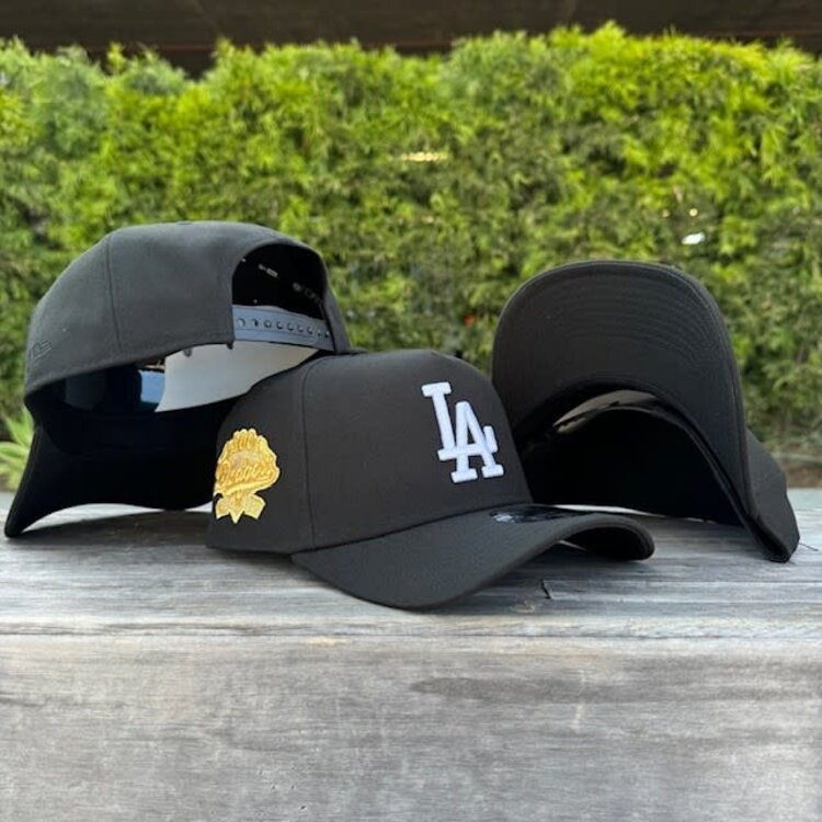 New Era LA Dodgers Black 100th Anniversary 940 A-Frame