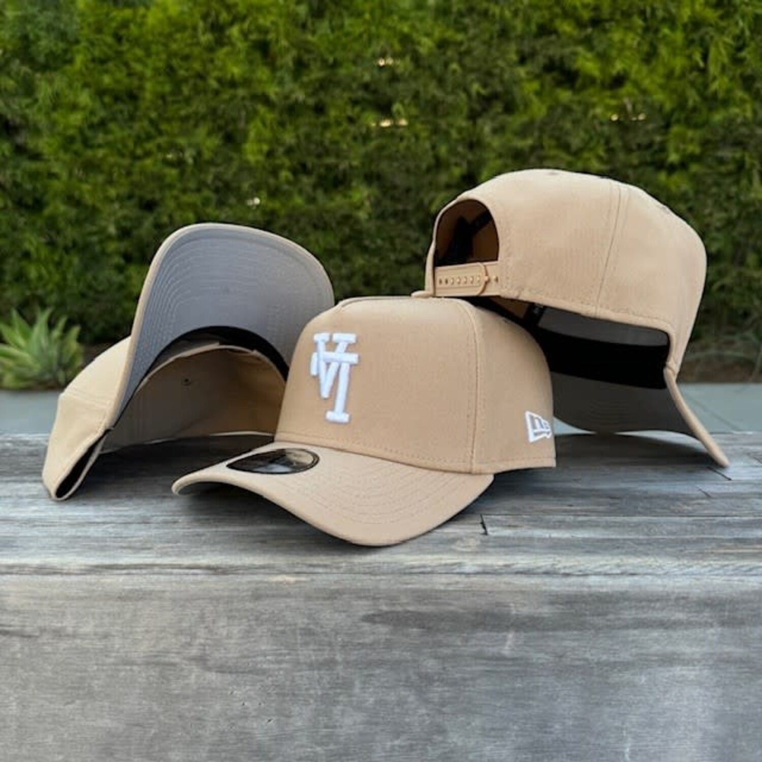 LA Upside Down Light Khaki 940 A-Frame Snapback - The Locker Room