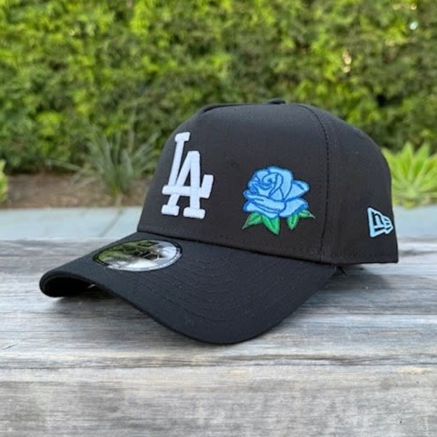 LA BW Full Bloom Blue Rose 940 A-Frame Snapback - The Locker