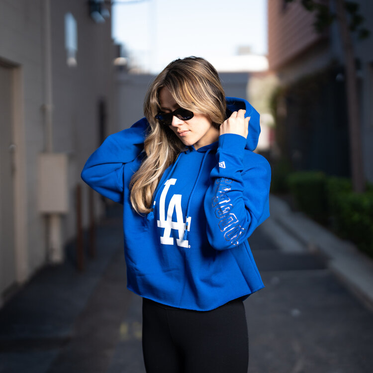 New Era LA W NE Royal Crop Hoodie