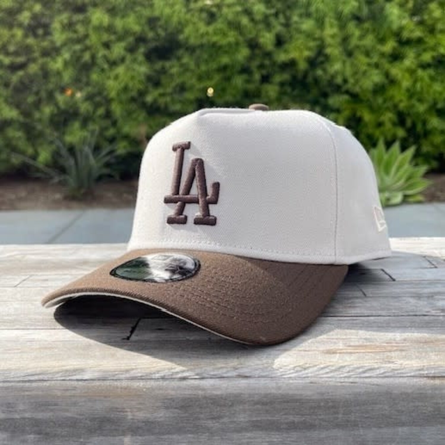 LA Stone/Brown 940 A-Frame Snapback - The Locker Room of Downey