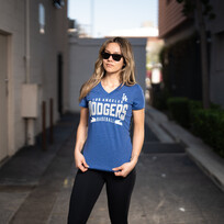 G-III LA Dodgers W G-III Dream Team Blue Tee