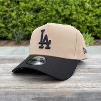 New Era LA Khaki/Black Khaki Outline 940 A-Frame