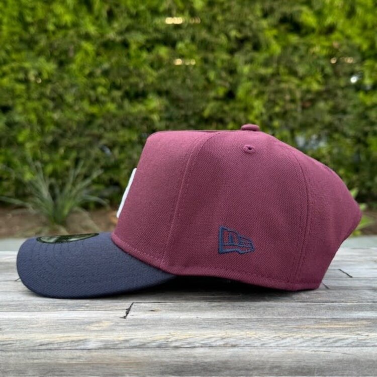 New Era LA Dodgers Maroon/Navy White 940 A-Frame