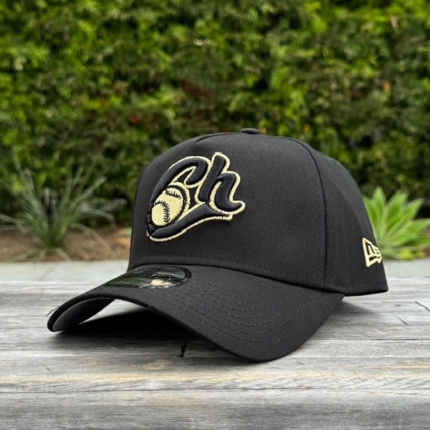 Charros Black Gold 940 A-Frame Snapback - The Locker Room of Downey
