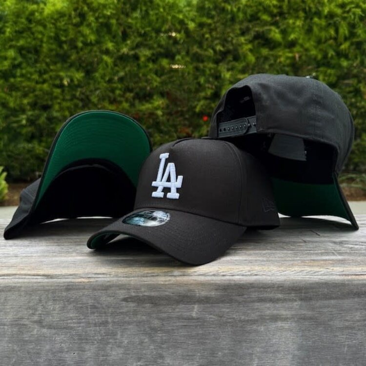 New Era LA Black White Green UV 940 A-Frame