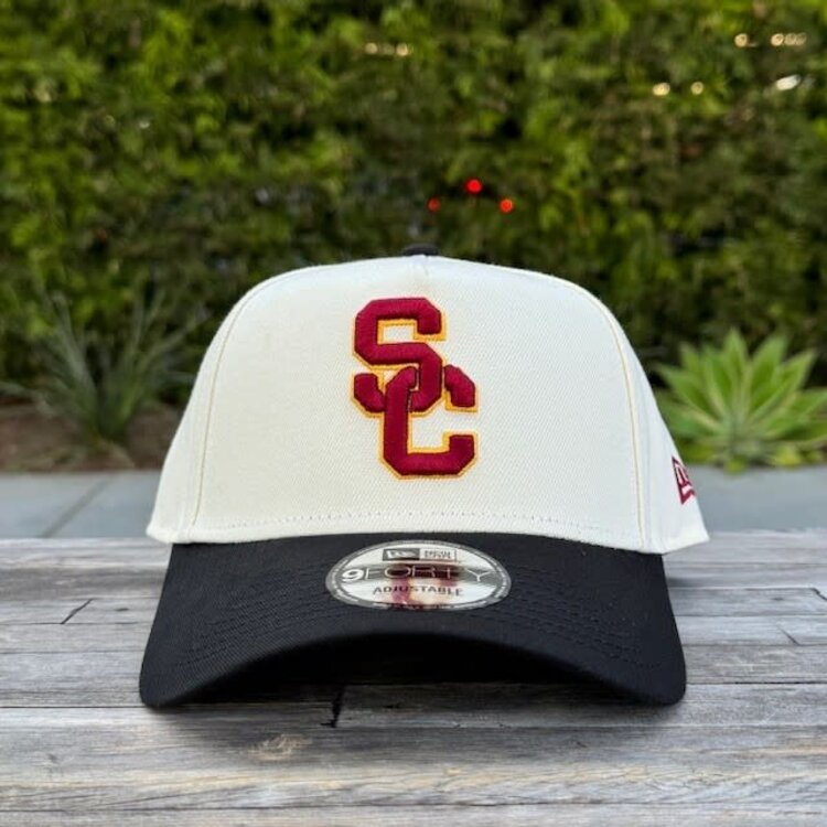 New Era USC Trojans Interlock Ivory/Black 940 A-Frame