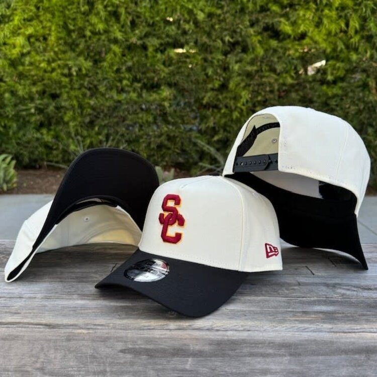 New Era USC Trojans Interlock Ivory/Black 940 A-Frame