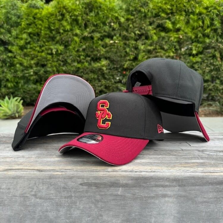 New Era USC Interlock Black /Cardinal  940  A-Frame
