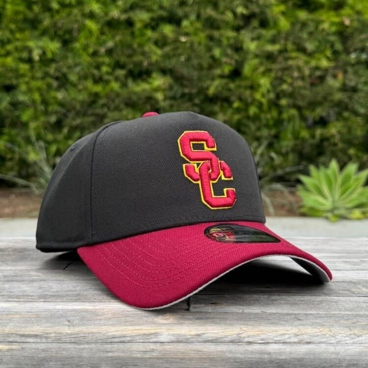 New Era USC Interlock Black /Cardinal  940  A-Frame