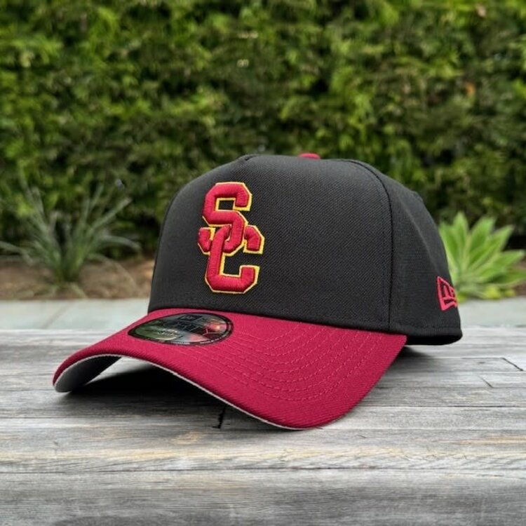 New Era USC Interlock Black /Cardinal  940  A-Frame