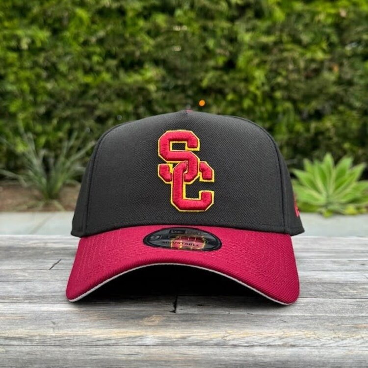 New Era USC Interlock Black /Cardinal  940  A-Frame
