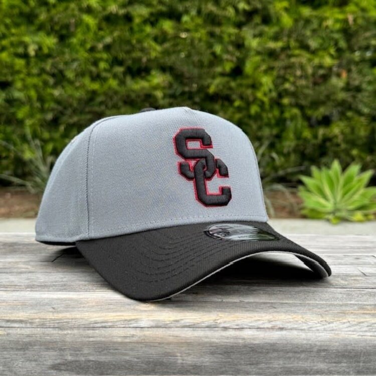 New Era USC Interlock Gray/Black  940  A-Frame