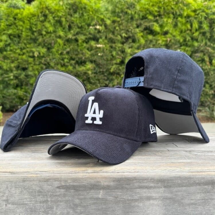 New Era LA Dodgers Navy Corduroy 940 A-Frame