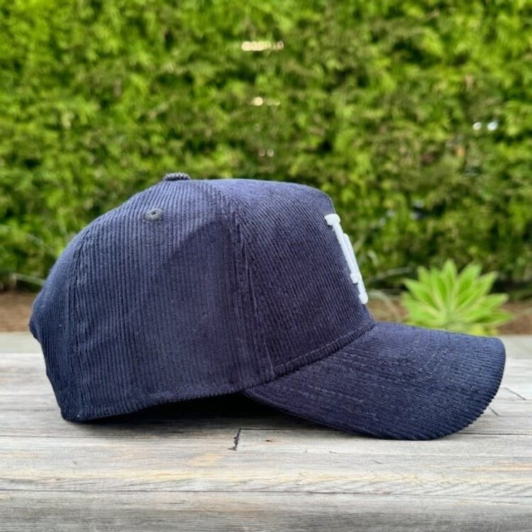 New Era LA Dodgers Navy Corduroy 940 A-Frame