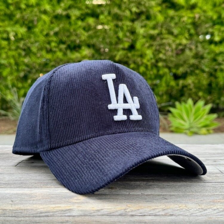 New Era LA Dodgers Navy Corduroy 940 A-Frame