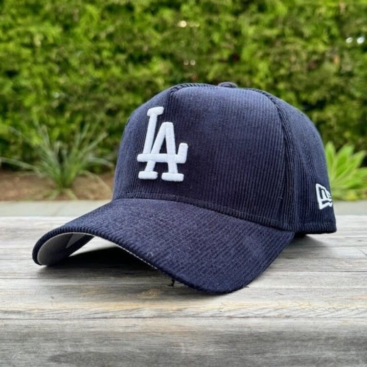 New Era LA Dodgers Navy Corduroy 940 A-Frame