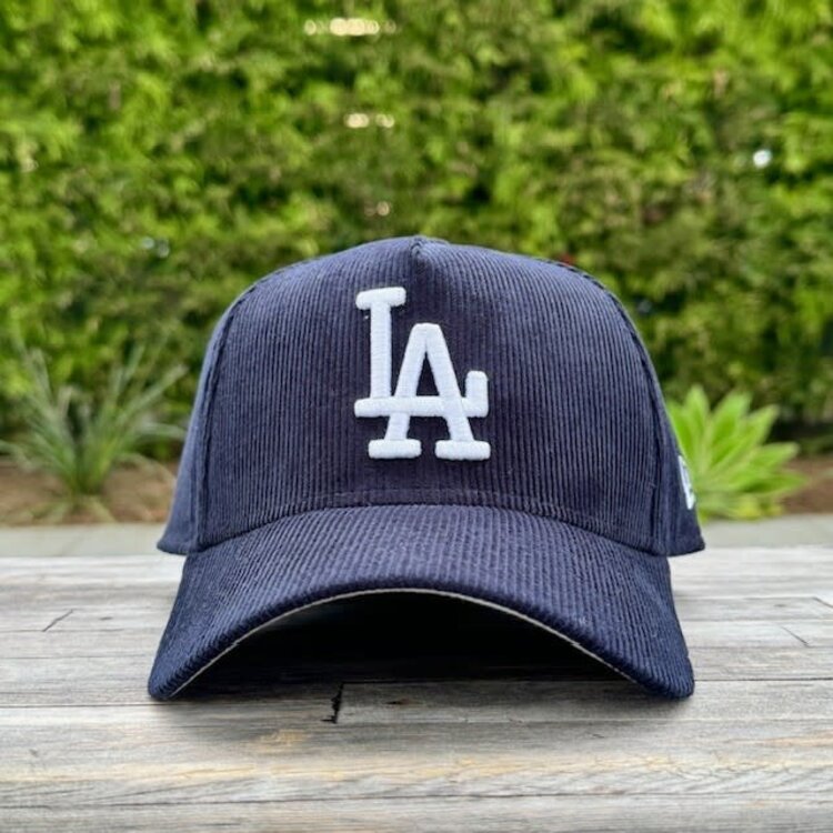 New Era LA Dodgers Navy Corduroy 940 A-Frame