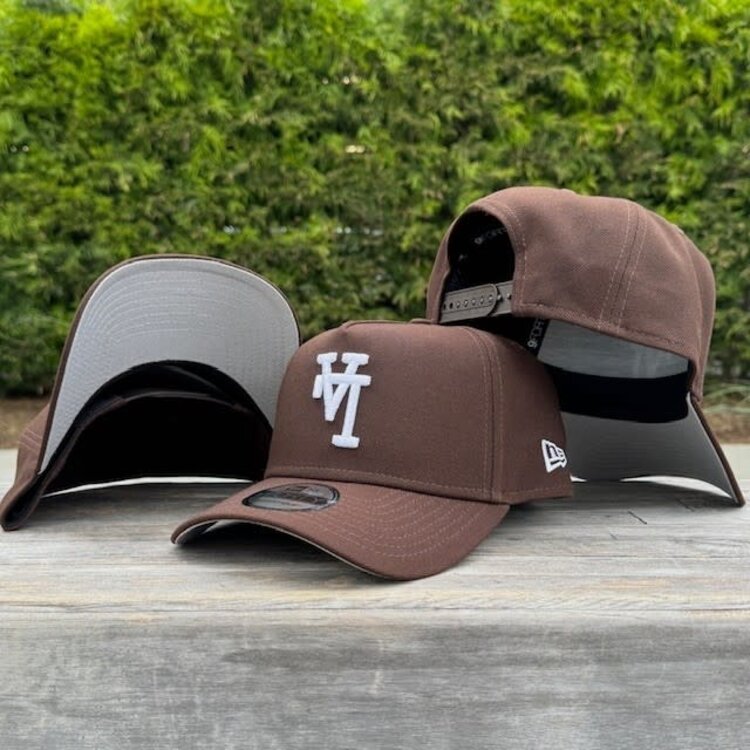 New Era LA Dodgers Upside Down Dark Brown 940 A-Frame
